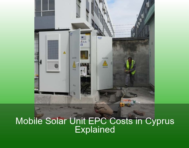 Mobile Solar Unit EPC Costs in Cyprus Explained